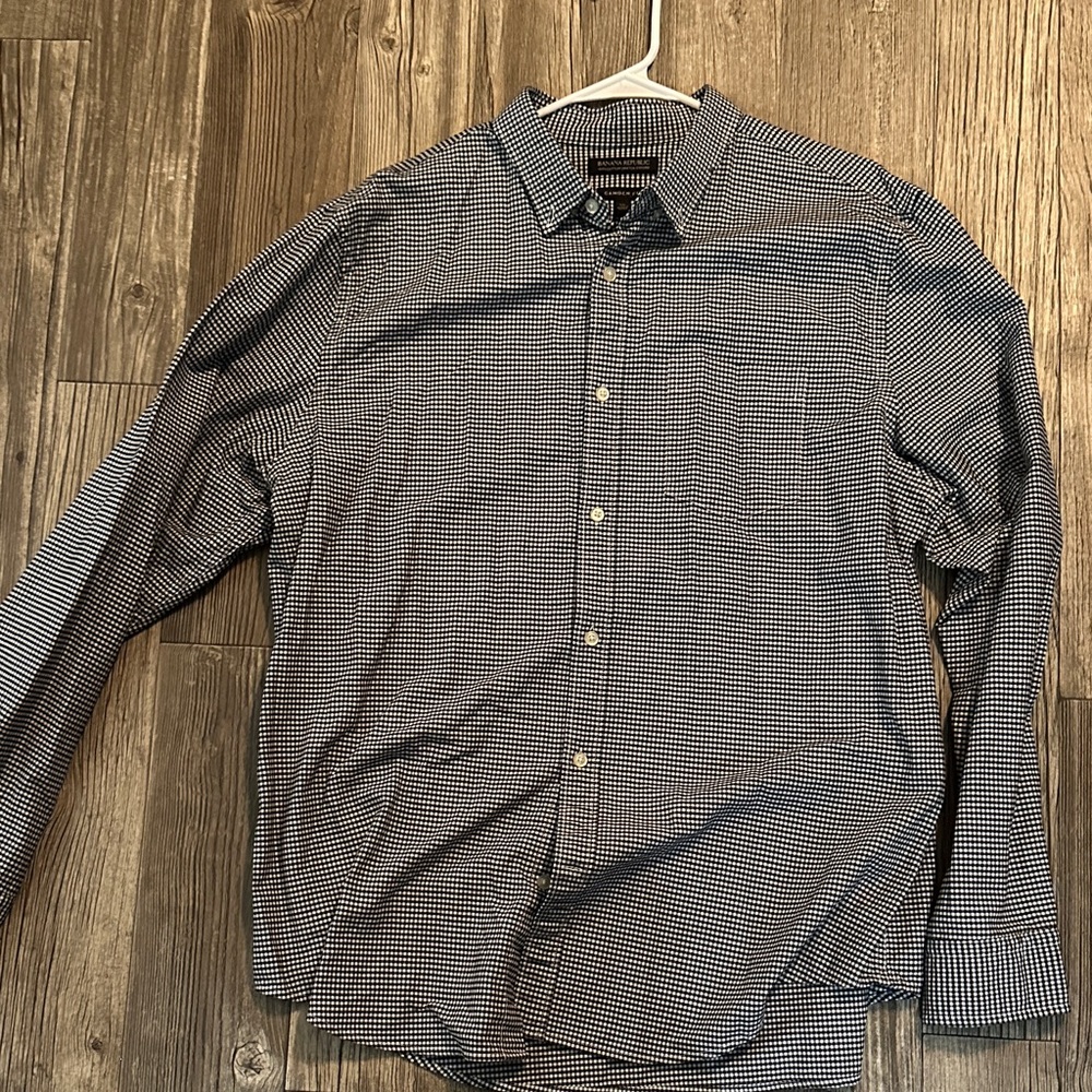 Banana Republic Black and White Patterned Shirt